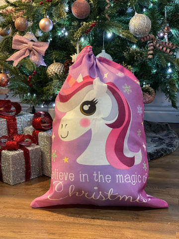Unicorn Christmas Sack